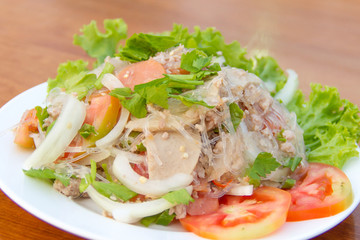 spicy pork salad