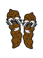 2 friends partyteam cool face boys brown sausage fladen stink shit poison heap smell disgusting common comic cartoon