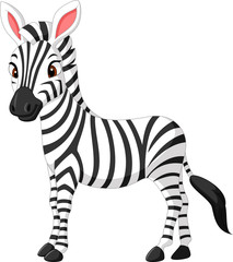 Fototapety  Cute zebra cartoon    