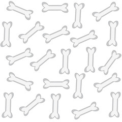 Dog bone on white background.