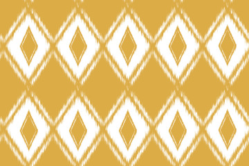 Naklejka premium Seamless pattern Tribal Art Ikat