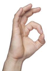 hand gesture indicating that everything is OK