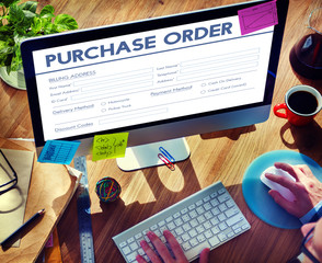 Purchase Oreder Online Form Deal Concept