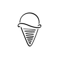 Ice cream line icon