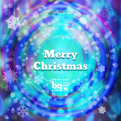 Abstract background snowflakes Merry Christmas