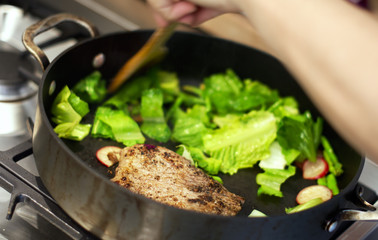 Cooking Frying Dish Dinner Concept