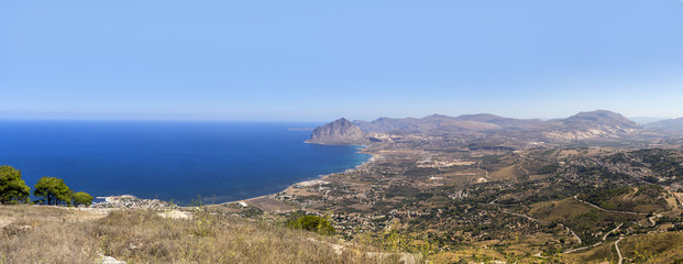 Sicily coastline view