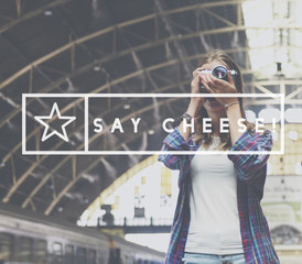 Smile Expression Say Cheese Photo Concept