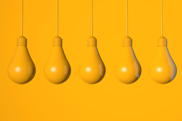 Yellow light bulbs