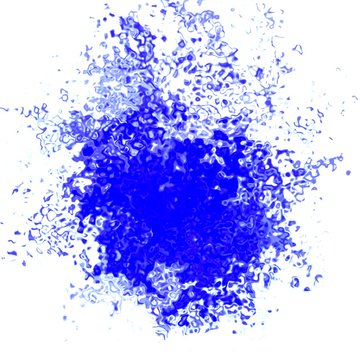 Blue Graphic Splatter Streak Spot Blot Stain