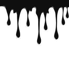 Paint Black colorful  dripping splatter , Color splash or Dropin