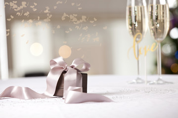 Image of luxury New Year gift.