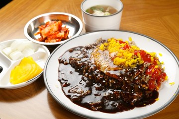 짜장 볶음밥, Jajjang bokkeumbap,  fried rice