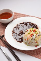 짜장 볶음밥, Jajjang bokkeumbap, fried rice