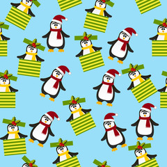 cute Christmas penguin