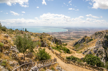 Gulf of Manfredonia - Puglia - from the Pulsano hermitage - Moun