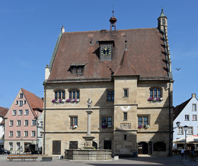 Historisches Rathaus von Weissenburg Bayern