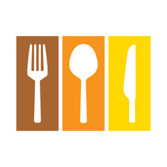 Fork spoon and knife vector