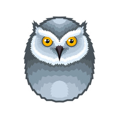 Owl Bird Icon on White Background. Vector