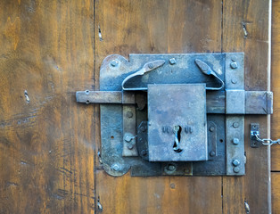  Old door lock, Firenze, italy. Estimated 100 years old.