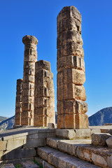 Apollo Temple in Delphi, Greece