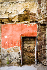 bricked old door