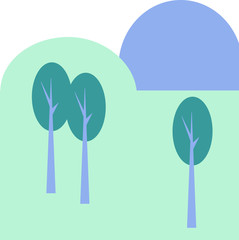 Landscape illustration.