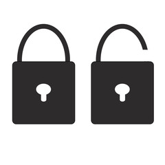 Locked and unlocked icon.