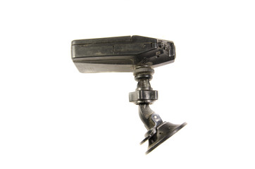 Car video recorder isolated on white background