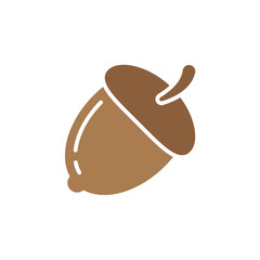 Nut icon vector, filled flat sign, solid colorful pictogram isolated on white, logo illustration