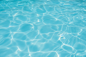 Fototapeta na wymiar Beautiful ripple wave and water surface in swimming pool