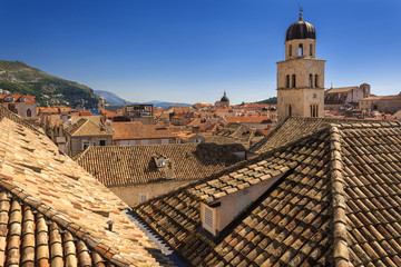 Dubrovnik Old Town view from City Walls