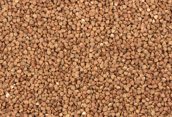 Uncooked buckwheat as background