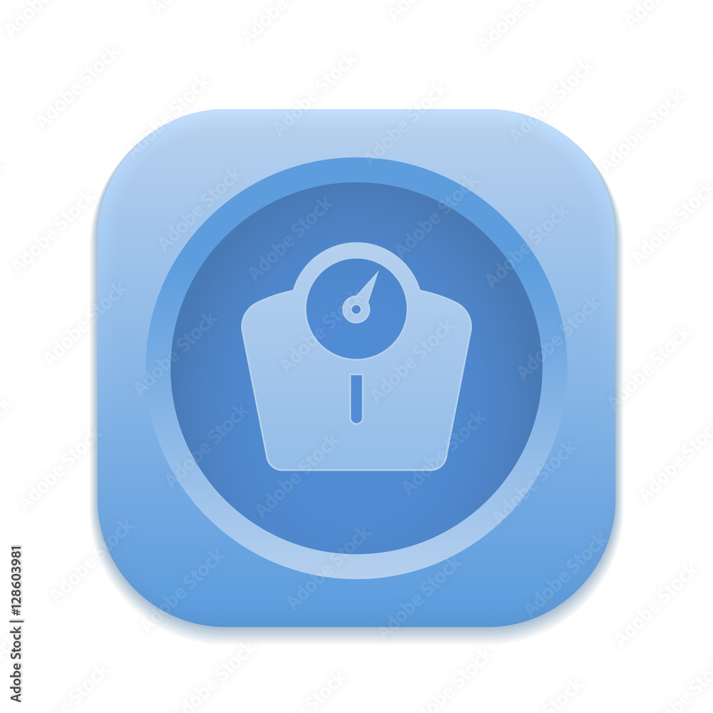 Poster  App Button - Round Square 