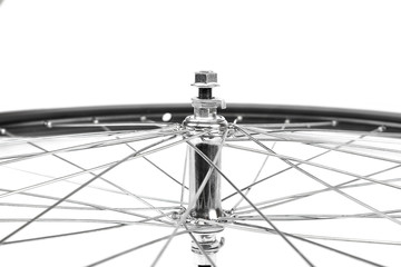 Bicycle wheel with spokes and the sleeve