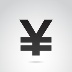 Obraz premium Yuan vector icon.