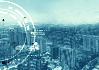 Abstract particle technology structure