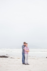 Close up image of a same sex or Gay male couple being loving and