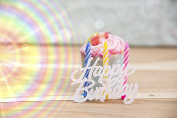 Image collection Happy birthday candles.