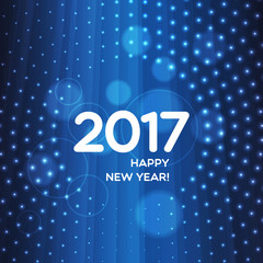 Happy New Year 2017 abstract light background