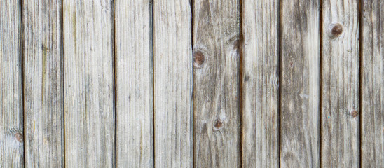 Fototapeta premium Light Grey Vintage Wooden Planks Background Table or Floor. 
