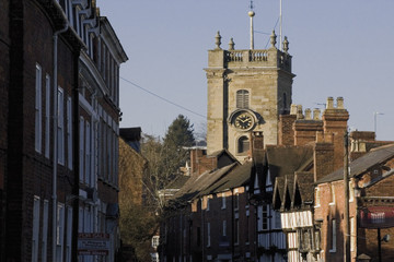 Fototapeta na wymiar historic market town of bewdley worcestershire england uk