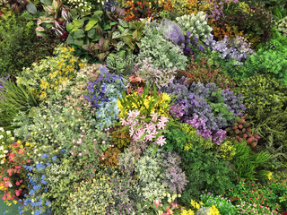 Artificial flower garden