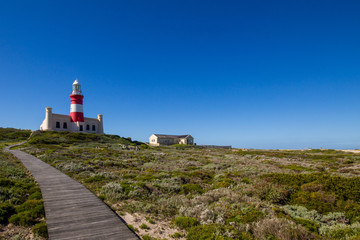 Fototapeta na wymiar Lighthouse Cape L'Aghulas Western Cape South Africa