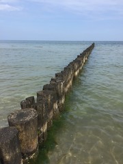 Fototapeta premium Buhnen in der Ostsee