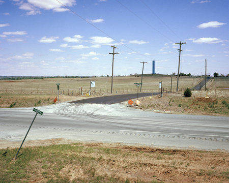 crossroads somewhere in Oklahoma