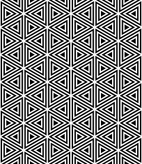 Vector seamless pattern. Modern stylish texture. Repeating geometric pattern with hexagonal tiles.