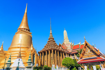 Obraz premium Thailand, Bangkok. Wat Phra Kaeo. Thailand's holiest temple.