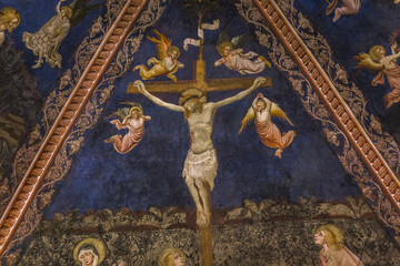 details of the battistero di san Giovanni, Siena, Italy