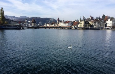 Obraz premium Blick auf Luzern
